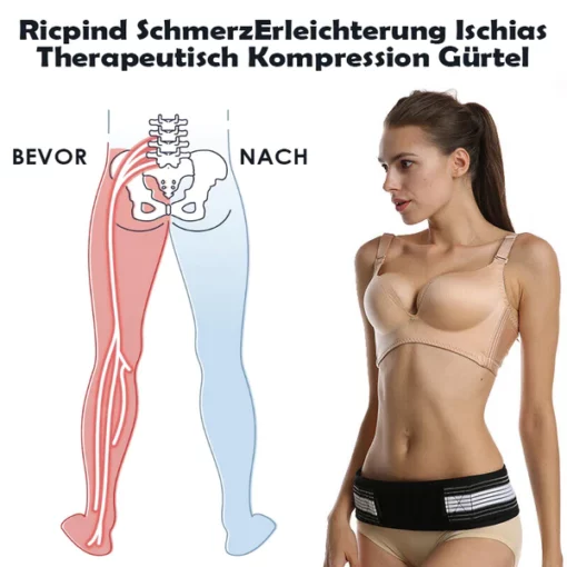 Ricpind SchmerzErleichterung IschiasTherapeutisch Kompression Gürtel