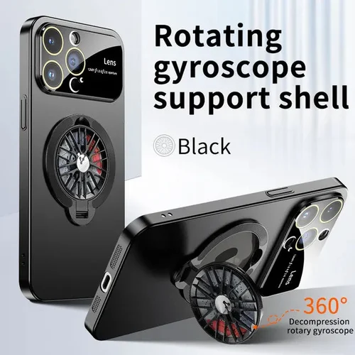 2024 Brand New Rotation Gyroscope Magnetic Stand Case For iPhone Series - Image 14