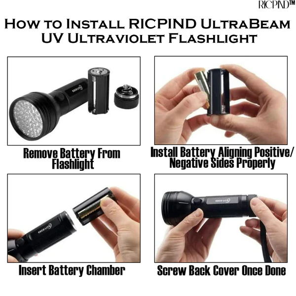 RICPIND UltraBeam UV Ultraviolet Flashlight - Image 6