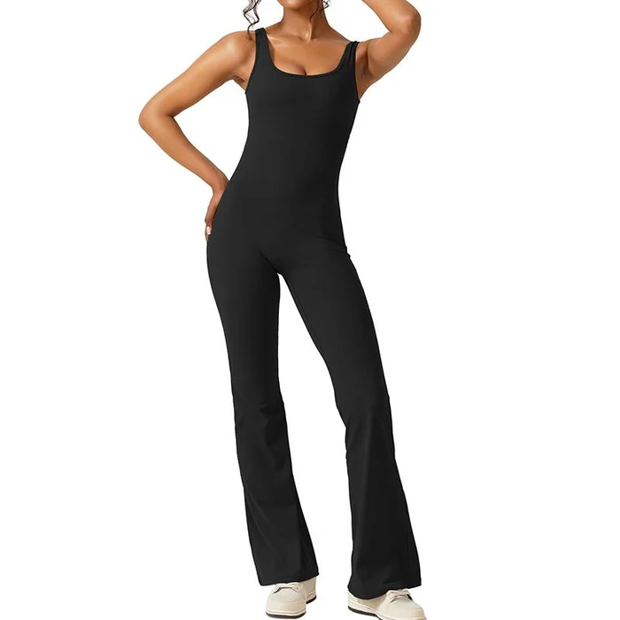 Sexy Sleeveless Flare Jumpsuits - Image 10