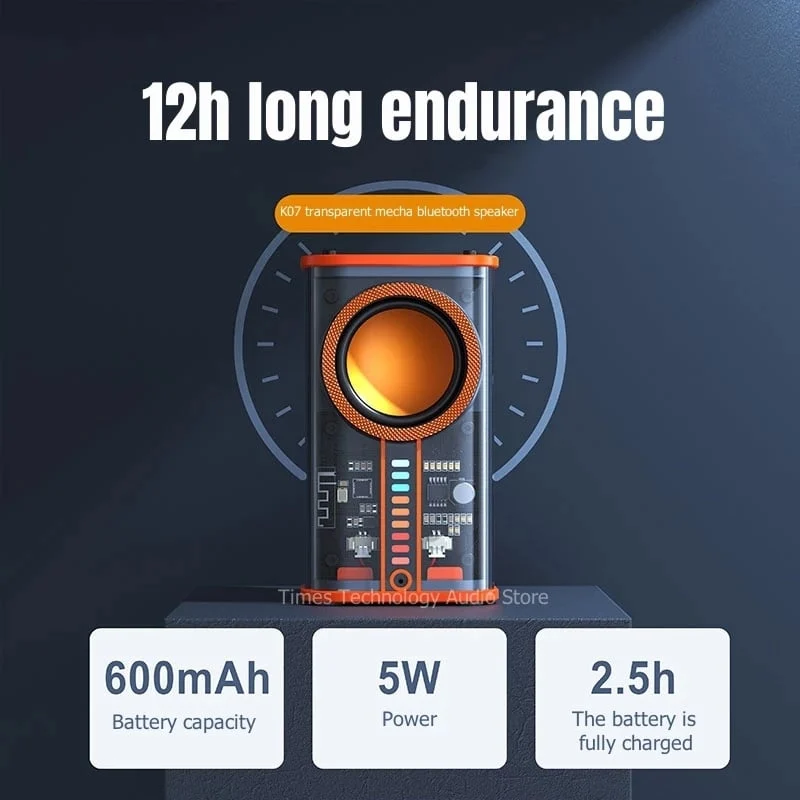 Tokyo Transparent mecha wireless bluetooth speaker - Image 7