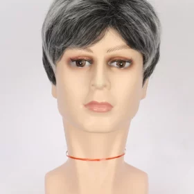 Business Natural And Realistic Full Wig For Medium-elderly Men - Image 11