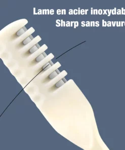 Couteau à poils de nez double face