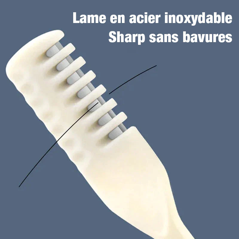 Couteau à poils de nez double face