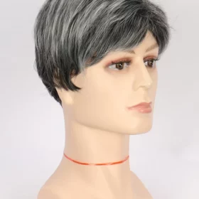 Business Natural And Realistic Full Wig For Medium-elderly Men - Image 10