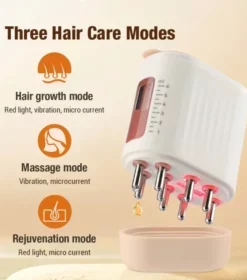 PORTABLE EMS VIBRATION MASSAGE COMB MICRO-CURRENT SCALP