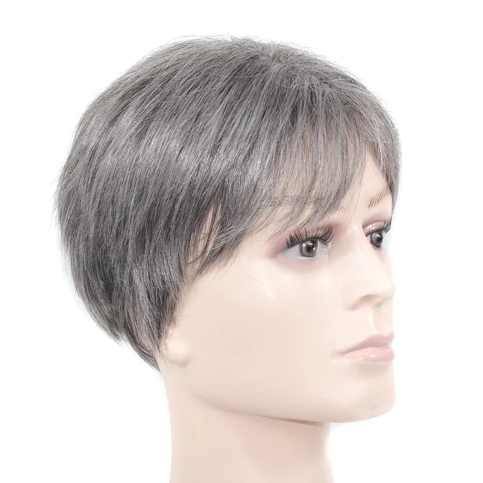 Business Natural And Realistic Full Wig For Medium-elderly Men - Image 7