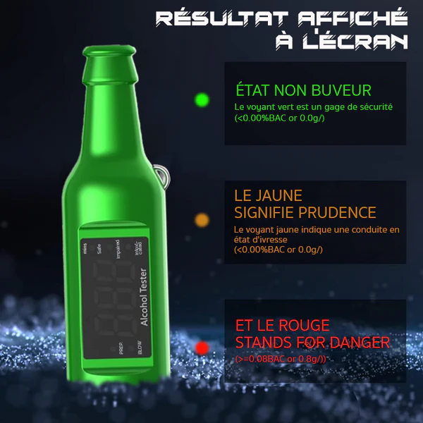 iRosesilk™ Porte-clés Alcootest Portable - Image 5