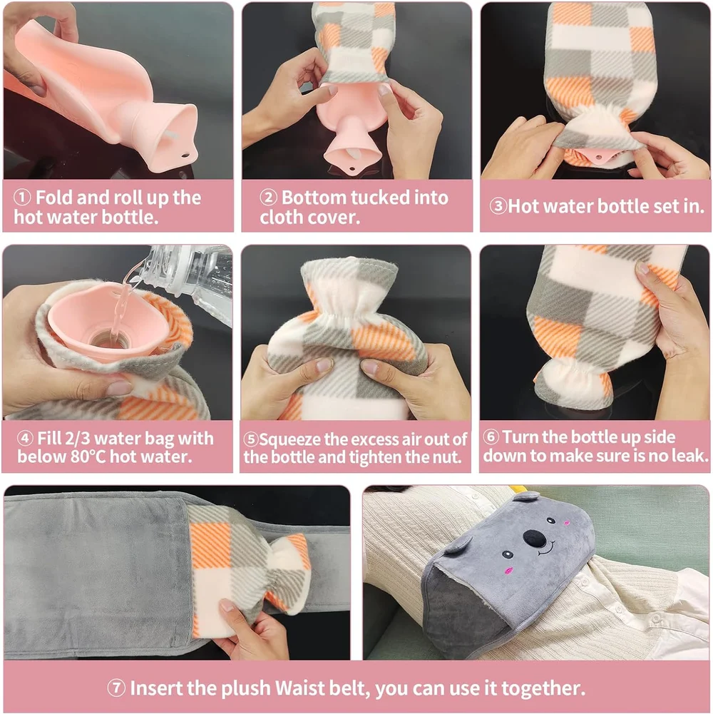 Water-filled Waist-warming Hot Water Bottle - Image 12