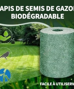 Tapis de Semis de Gazon Biodégradable