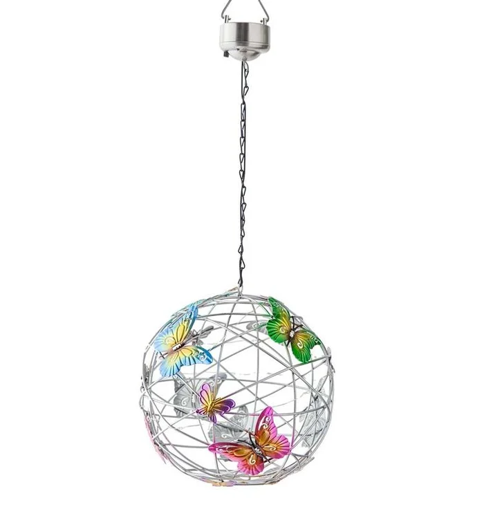 Hanging Butterflies with Solar LED Light Ornament - Image 9