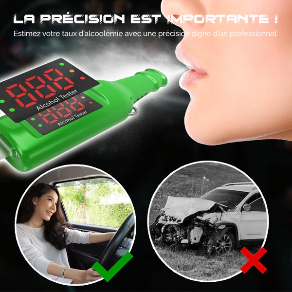 iRosesilk™ Porte-clés Alcootest Portable - Image 8