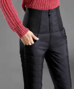 High waist flared down pants