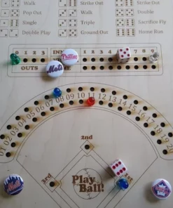 Baseball-Würfel-Brettspiel