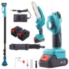 2 in 1 Cordless 8 inch Chainsaw with Pole Saw