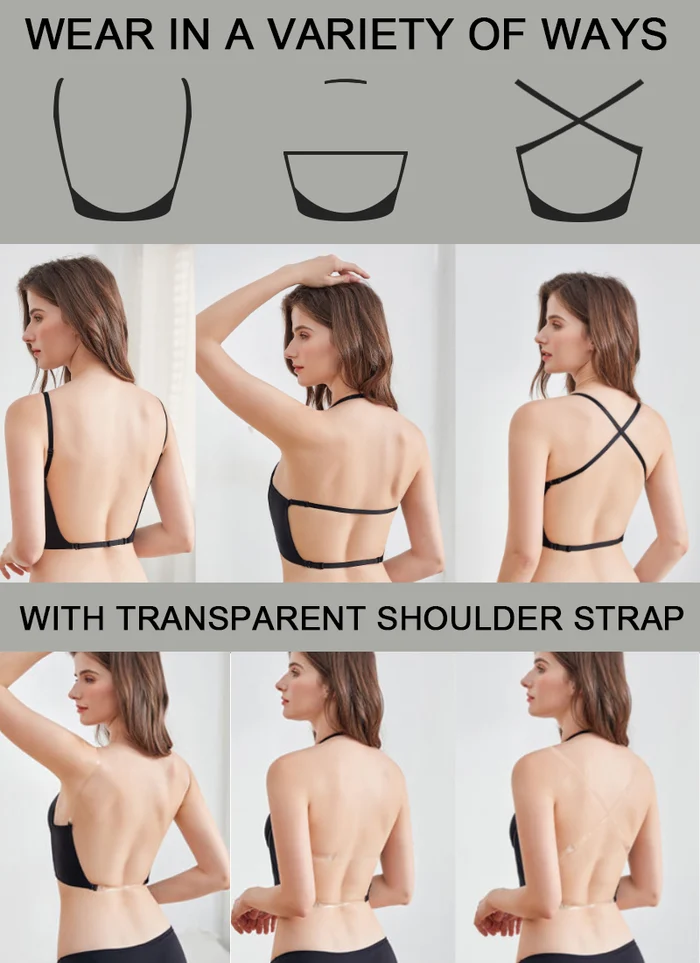 2024 Backless Strapless Adhesive Invisible Bra - Image 7