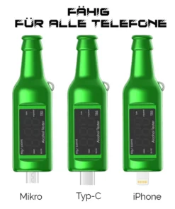 iRosesilk™ AntriebSicher Tragbarer Alkoholtester Schlüsselanhänger