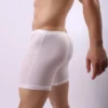 Mens Boxer Briefs Breathable Ice Silk Sports-Inspired Underwear