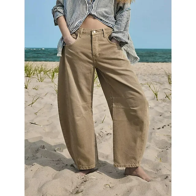 Mid-Rise Barrel Jeans - Image 12