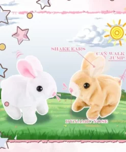 Plush Electric White Rabbit