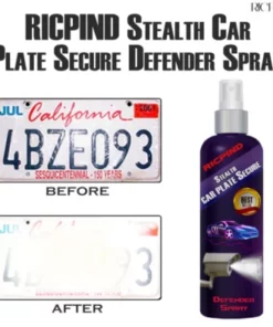 RICPIND Stealth Car Plate Secure Defender Spray