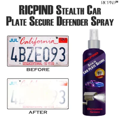 RICPIND Stealth Car Plate Secure Defender Spray