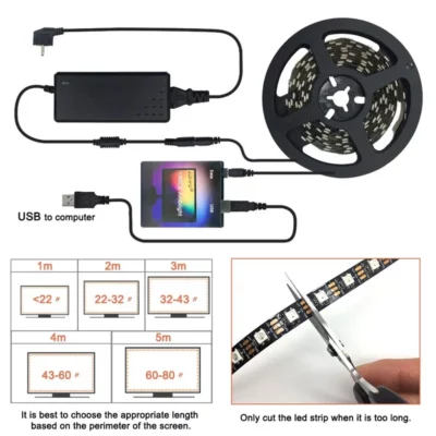 TV PC Dream Screen USB LED Strip - Image 6