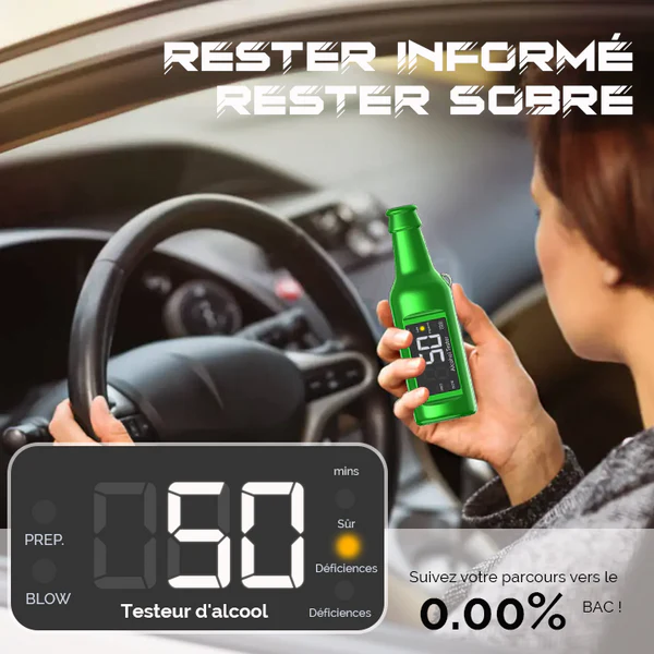 iRosesilk™ Porte-clés Alcootest Portable - Image 7