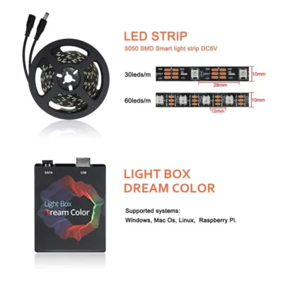 TV PC Dream Screen USB LED Strip - Image 5
