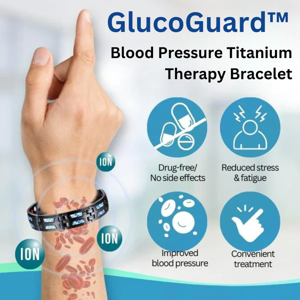 HealthGuard™ Blood Pressure Titanium Therapy Bracelet - Image 4