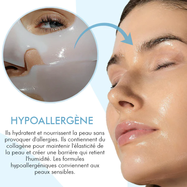 Oveallgo™ Masque Coréen Bio-Collagène Profond Réel