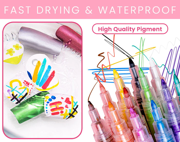 Furzero™ NailsGlow 12 Colors Manicure Pens - Image 9