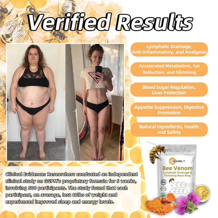 SEAGRIL™ Bee Venom Lymphatic Drainage & Slimming Nose Ring - Image 8