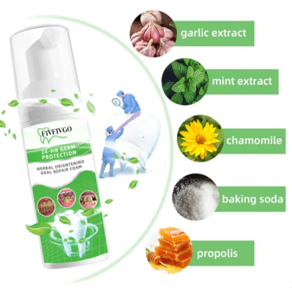 Fivfivgo™ Kräuter Aufhellung Mündlich Reparatur-Mousse - Image 6