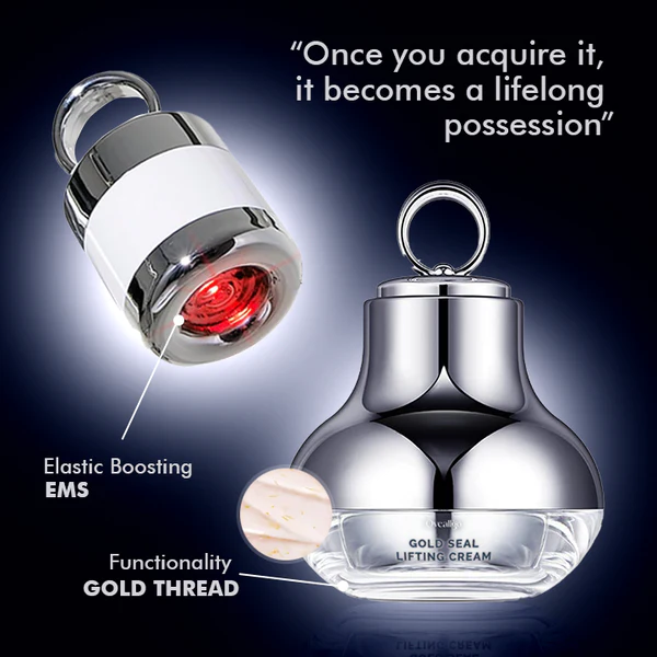 Oveallgo™ Korean Gold Seal Lifting Cream+ 2-in-1 Red Light / EMS Therapy Device SET - Image 5