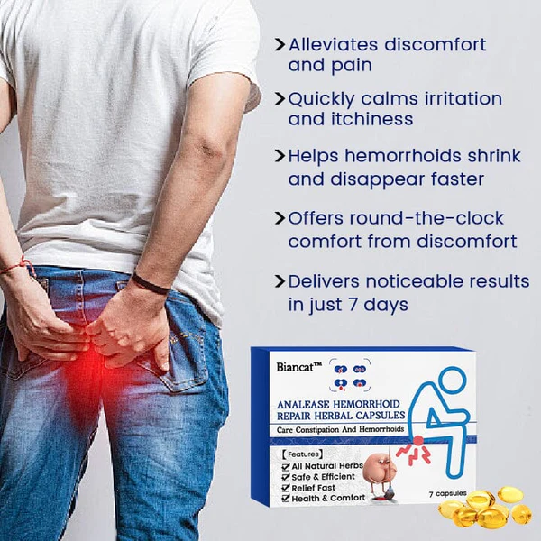 Biancat™ AnalEase Hemorrhoid Repair Herbal Capsules - Image 5