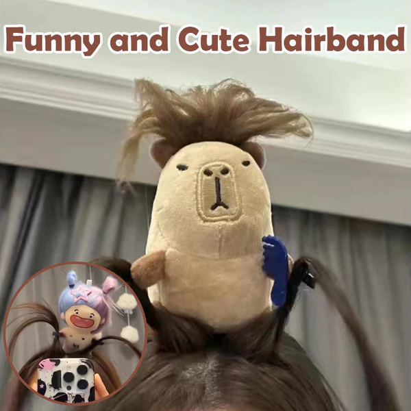 RICPIND Funny HairGrab Capybara Hairband - Image 5