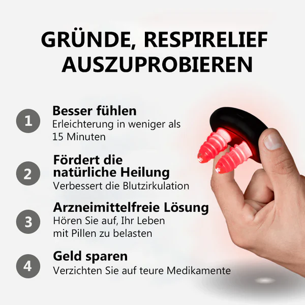 Fivfivgo™ RespiRelief Rotlicht Nasaltherapiegerät