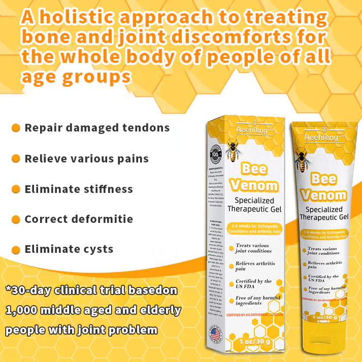 Aeehfeng™ Bee Venom Joint Therapy Pain Relief Gel - Image 3