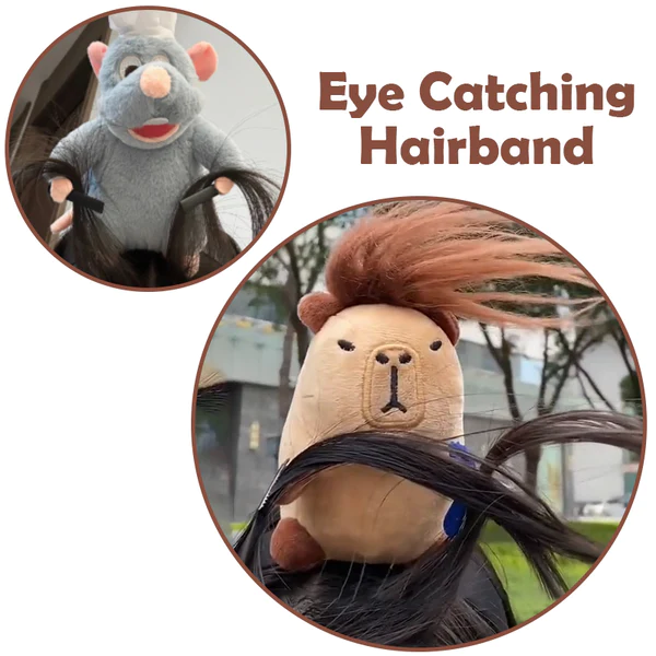 RICPIND Funny HairGrab Capybara Hairband - Image 6