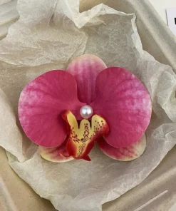 Butterfly Orchid Flower Hair Clips