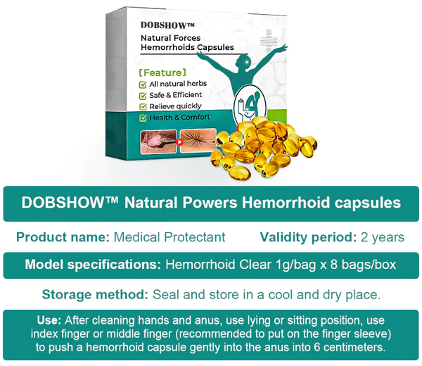 DOBSHOW™ Natural Powers Hemorrhoid capsules - Image 6