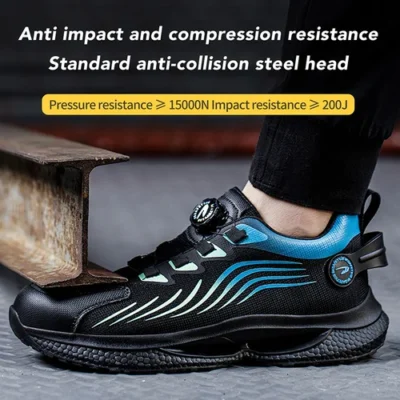 Mens Smash and Stab Resistant Work Safety Shoes - Image 10