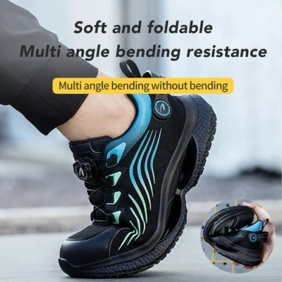 Mens Smash and Stab Resistant Work Safety Shoes - Image 8