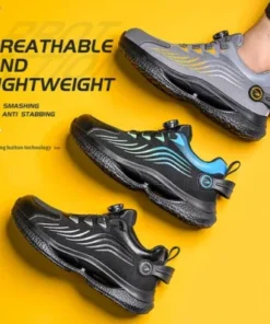 Mens Smash and Stab Resistant Work Safety Shoes