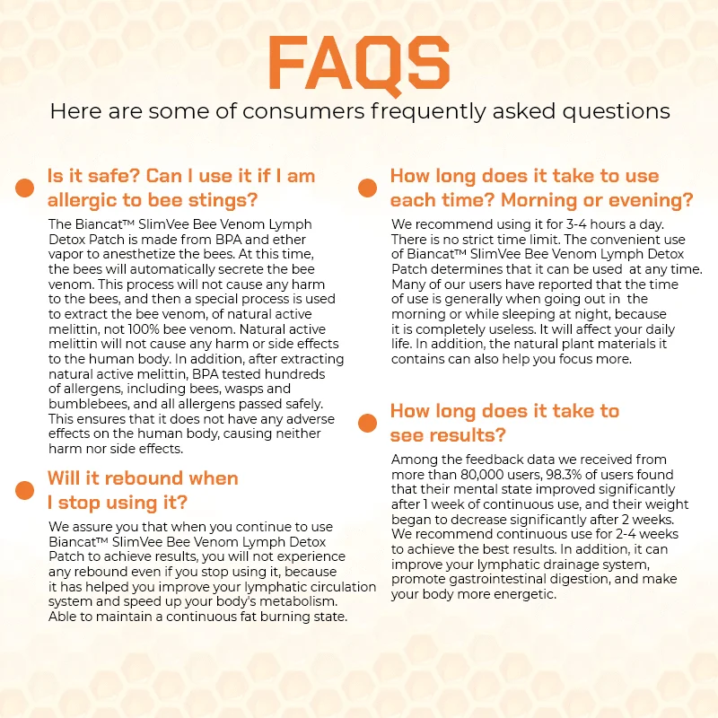 Biancat™ SlimVee Bee Venom Lymph Detox Patch - Image 10