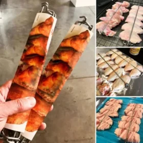 Wing Rails make it easier to grill your chicken wings