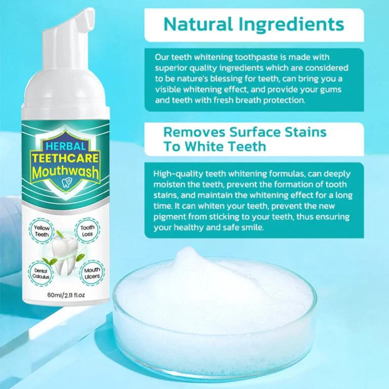 HERBALCARE™ Probiotics Bright Whitening Teeth Mousse - Image 2