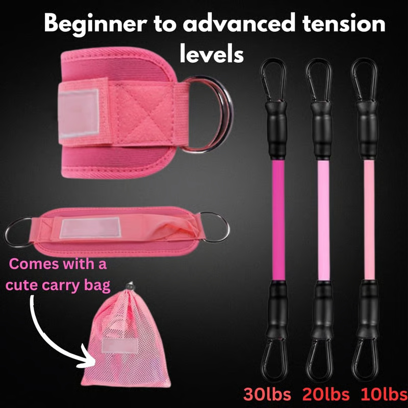 Adjustable Ankle Cuff Resistance Bands - Image 10