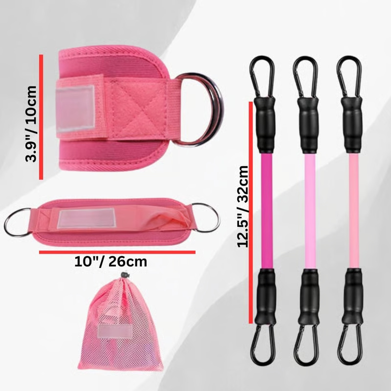 Adjustable Ankle Cuff Resistance Bands - Image 9